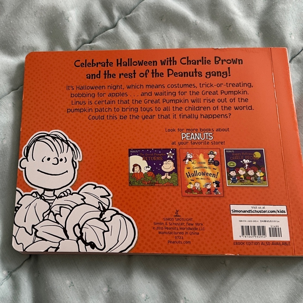Peanuts Halloween Costume Book Cover - Picture 2 of 2